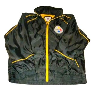 Vintage Men's Pittsburgh Steelers NFL Hooded Jacket Coat Size Medium